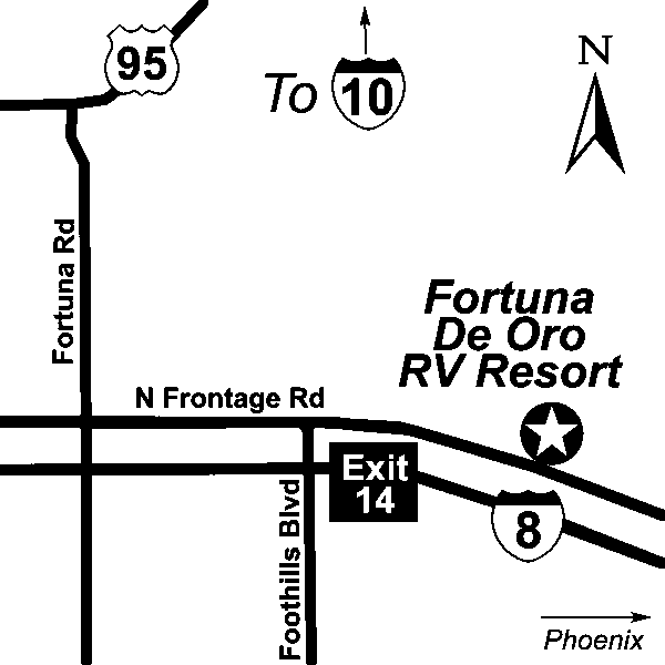 Fortuna De Oro RV Resort Passport America Camping & RV Club