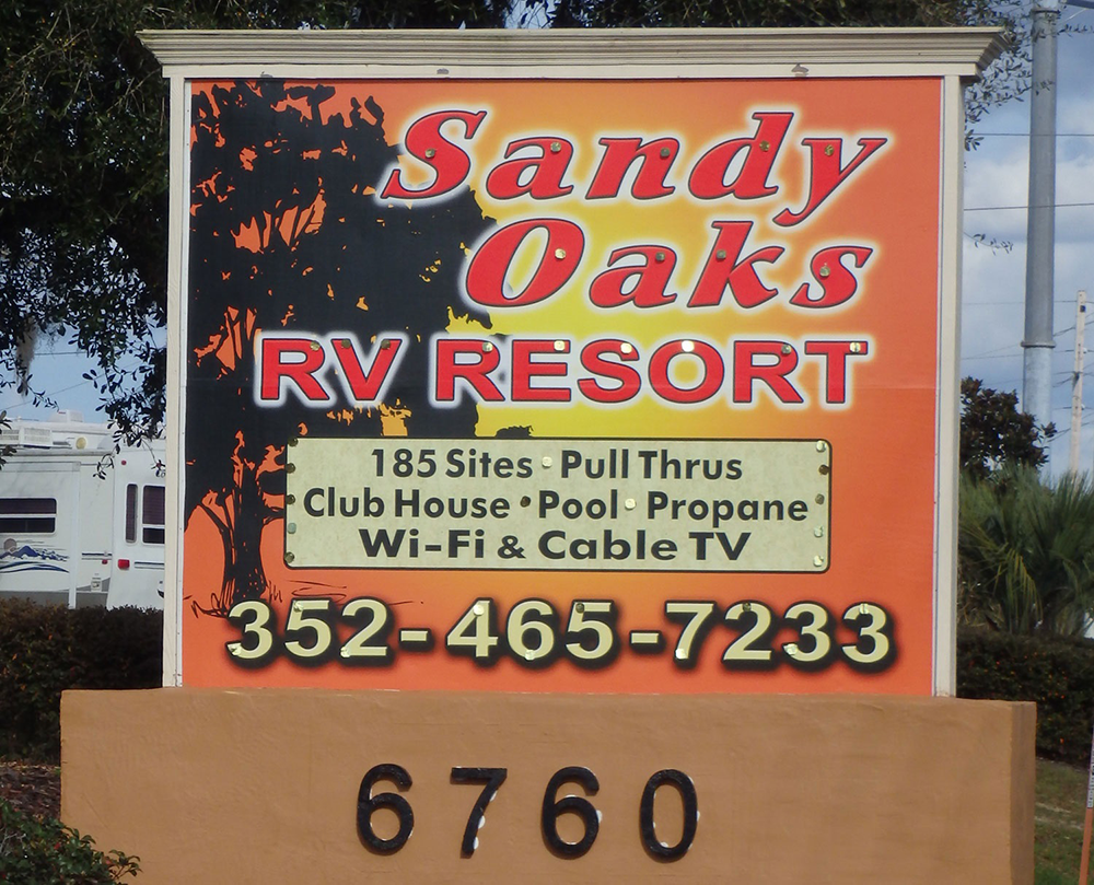 Sandy Oaks RV Resort Passport America The ORIGINAL 50 Discount