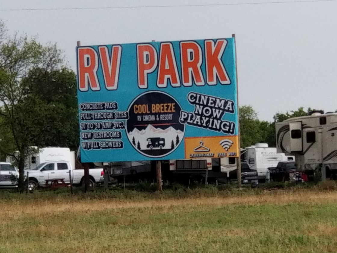 Cool Breeze RV Cinema and Resort Passport America Camping & RV Club