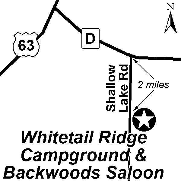 Whitetail Ridge Campground Map