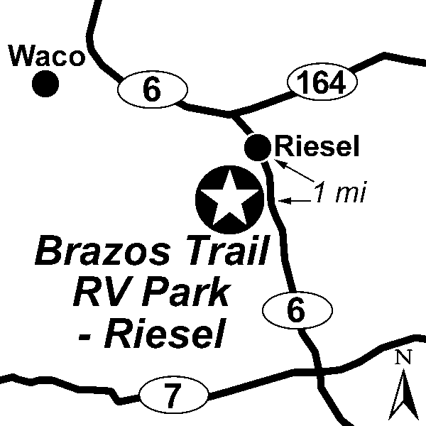 Brazos Trail RV Park Riesel Passport America Camping & RV Club